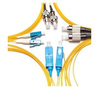 LIUDONGX Module séparateur PLC 1x2, Type boîte 1:2, séparateur de Fibre Optique FC SC St LC 1,5 m, coupleur 1 * 4 FTTH, 5 pièces(FC A)