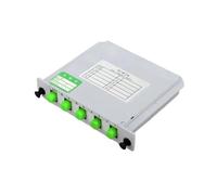LIUDONGX Séparateur de Fibre Optique 1 * 4 FC/A, 5 pièces, FC UPC1x2, connecteur Rond FTTH, coupleur de Fibre Optique, coupleur LXG(FC/A 1x4)