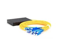 LIUDONGX Séparateur Optique 1:16, 3 pièces, 1 * 16 boîte, séparateur de Fibre Optique PLC Pigtail SC/LC/FC PC/A FTTH(SC A)