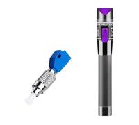 LIUDONGX Stylo à lumière Droite VFL, Adaptateur FC-LC, Source de lumière Forte, testeur de Stylo Lumineux à Fibre Optique(30mw with Adapter)