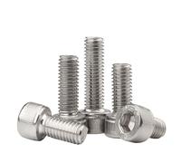 LIUDONGX Vis hexagonale en Acier Inoxydable 304, M2 M2.5 M3 M4 M5 M6 M8, tête Allen, Boulon à Douille hexagonale, Longueur 4-60mm, vis en Acier Carbone Noir 12.9(304 Stainless Steel,4MM (30PCS)_M8)