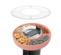 liuer Bol à Collation Accessoire Pour Stanley Cup Coupe à Goûter pour Stanley Cup 40 Oz Accessoires 4 Compartiments Pratique avec Couvercle Assiette à Collation pour Cup Stanley Réutilisable