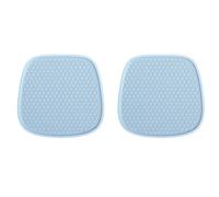 LIUFUMEI 2 Pièces Coussin de Siège en Gel pour Mazda 3 2009-2013, avec Structure en Nid d'abeille et Soie Glacée pour Conduite Long Trajet Eté,Blue