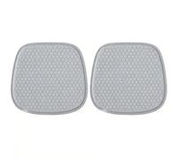 LIUFUMEI 2 Pièces Coussin de Siège en Gel pour Mazda 6 2015-2023, avec Structure en Nid d'abeille et Soie Glacée pour Conduite Long Trajet Eté,Grey