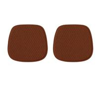 LIUFUMEI 2 Pièces Coussin de Siège en Gel pour VW Amarok II 2022-2025, avec Structure en Nid d'abeille et Soie Glacée pour Conduite Long Trajet Eté,Brown