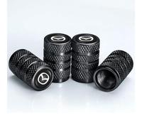 LIUFUMEI 4 Pièces Capuchons de Valve pour Mazda 2 III Sedan(DL) 2019-2022, Bouchons de Tige de Valve de Pneu en Aluminium Valves Tubeless