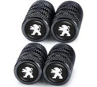 LIUFUMEI 4 Pièces Capuchons de Valve pour Peugeot 2008 2rd Gen 2019, Bouchons de Tige de Valve de Pneu en Aluminium Valves Tubeless