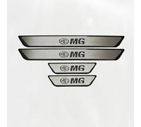 LIUFUMEI 4 PièCes Protections de Seuil de Porte de Voiture en Acier Inoxydable pour MG Mg5 II 2020-, résistantes à l'abrasion et Aux Rayures,Bandes de Protection de Seuil,Carbon Fiber