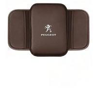 LIUFUMEI Coussin D'accoudoir pour Peugeot 208/5-TüRer (AB Bj. 2015 Facelift), Housse Console Centrale Deluxe Protecteur Cuir Nappa Rembourré Tapis Intérieur Garniture,Brown