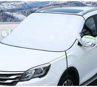 LIUFUMEI Couverture Pare Brise Avant Voiture pour Audi Q7 2005-2026, Bâche Pare Brise Protection Magnétique Couverture Repliable,L