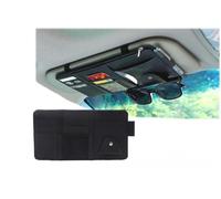 LIUFUMEI Organisateur de Pare-Soleil de Voiture pour Fiat Ducato 2001-2026, Étui Pare-Soleil de Voiture pour Lunettes, Stylos, Cartes de Crédit, Factures,Black