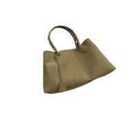 LIUHLFSR Grands sacs fourre-tout à poignée courte de couleur unie for femmes, sac bandoulière for dames Pour le Quotidien et le Travail(Green)