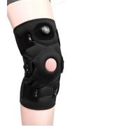 LIUHLFSR Knee Brace for Women Men Hinged with Side Stabilizers Adjustable Support pour Le COURSEUR(1Pcs,L)