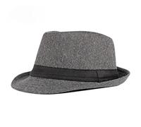 LIUHLFSR Printemps Été Hommes Chapeaux Haut Jazz Chapeau Seau Melon Femmes Noir De Mariage Casquettes pour événements Officiels et Mariages(Dark Grey)