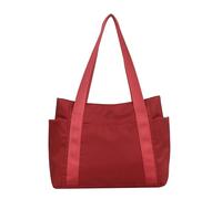 LIUHLFSR Sac à main de créateur for femme, fourre-tout uni, grande capacité, idéal for les déplacements quotidiens et vacances Pour le Quotidien et le Travail(Red)