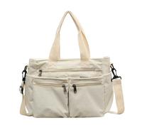 LIUHLFSR Sac fourre-tout en velours côtelé grande capacité for femme, bandoulière, for le travail et les déplacements Pour le Quotidien et le Travail(Beige)