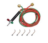 LIUHUANL Micro Mini Chalumeau à gaz Kit de soudure 5 embouts pour bouteilles d'oxygène et tuyaux - Acétylène pour bijoux (06)
