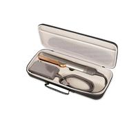 LIUIIVIRI Étui de voyage rigide compatible avec le fer à lisser Dyson Airstraight HT01 et bloc d'alimentation, étui de transport étanche et résistant aux chocs (noir)