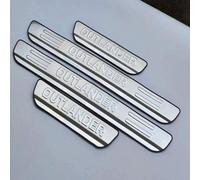 LIUIN 4 Pièces Acier Inoxydable Voiture Seuil de Porte pour Mitsubishi Outlander PHEV 2019-2022, Autocollants Protection Seuil Porte de Voiture Style de Seuil de Voiture,A