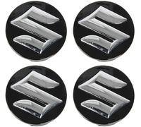LIUIN 4 pièces Cache Moyeux pour Suzuki Ignis (MH Bj.2003-2007), 56/58/60MM Auto Cache Moyeux Capuchons de Centre in ABS Enjoliveurs Centre de Roue de Voiture Cache de Roue Centrale,56MM