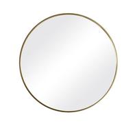 LIUJHGH Miroir Rond Doré, Miroir de Salle de Bain pour Mur, Miroir Circulaire Mural pour Décoration de Salon, Miroir Décoratif Mural(Mirror,70cm/28in)