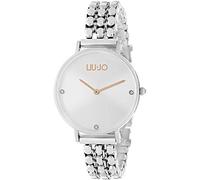 LiuJo Framework TLJ1385 Montre pour Femme en Acier Inoxydable Argenté/Blanc/Or Rose Étanchéité : 3 Bar Diamètre : 32 mm