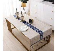 LIUJUAN Nappe De Table Table Basse Nappe Salon Table À Manger Tissu Tissu Meuble TV Nappe Rectangulaire Nappe Moderne Minimaliste-Beige_70 * 200 Cm (Adapté pour 150 * 160 Cm)