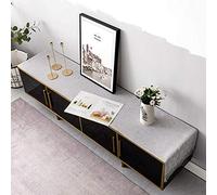 LIUJUAN Nappe pour Tables Rectangulaire Toile Cirée Meuble TV Anti-Poussière Table Basse Armoire À Chaussures Long Gland Table Drapeau-Cache Meuble TV Gris_40 * 210 Cm