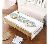 LIUJUAN Nappe Table Toile Cirée Lavable Tissu Imperméable Et Anti-Brûlure Coton Et Lin Maison Moderne Salon TV Meuble TV Table Basse Tapis De Table-J_70 * 180Cm