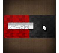 LIUJUAN Tapis De Souris Bureau Grand Résumé Simple Serrure Bord Étanche Surdimensionné Tapis De Souris Grand Bloc-Notes Clavier De Bureau-H_900X400Mm_3 Mm