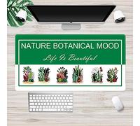 LIUJUAN Tapis De Souris Bureau Grand Tapis De Souris Jolie Fille Littéraire Super Grande Bâche Tapis De Souris Ins Vent Style Européen Simple-E_800X400Mm_3 Mm