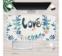 LIUJUAN Tapis De Souris Bureau Grand Tapis De Souris Jolie Fille Littéraire Super Grande Bâche Tapis De Souris Ins Vent Style Européen Simple-T_800X400Mm_3 Mm