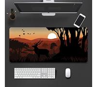 LIUJUAN Tapis De Souris Bureau Grand Tapis De Souris Simple Jeu De Bureau Surdimensionné Clavier De Dessin Animé Masculin Personnalité Créative Tablette De Bureau-Ré_900X400Mm_4 Mm