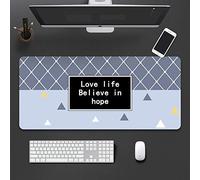 LIUJUAN Tapis De Souris Bureau Grand Tapis De Souris Simple Jeu De Bureau Surdimensionné Clavier De Dessin Animé Masculin Personnalité Créative Tablette De Bureau-U_900X400Mm_2 Mm