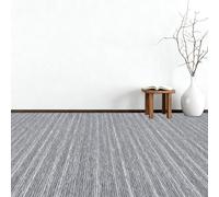 LIUJYUAN Moquette Aiguilletée 100 x 840 cm Isolation Contre Le Froid et Insonorisant Tapis Salon Facile d'entretien, Couleur Unie pour Salon, Chambre, Cuisine et Chambre d'enfant, Gris Clair