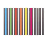 LIUJZZJ 8 Pièces Regle de Lecture pour Dyslexie Materiel Dyslexique Bande de Lecture Guide de Lecture Surbrillance Colorée Règle de Suivi pour Guider les Lecteurs