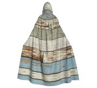 Liulannq Cape à capuche unisexe en bois pour Halloween, costume de mascarade de Noël, costume de sorcière de vampire pour adulte, accessoires exquis.