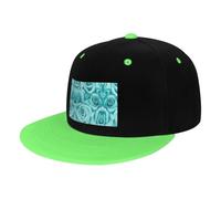 Liulannq Chapeau hip-hop multicolore rose turquoise, convient pour les adultes et les enfants, hommes et femmes, chapeaux d'ambiance amusants., Vert, Taille unique