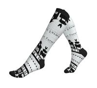 Liulannq Chaussettes de course à pied unisexes pour mollet et tracteur de moulin à vent de ferme pour favoriser la circulation sanguine, soulager les douleurs articulaires, adaptées pour le soutien du