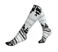 Liulannq Chaussettes de course à pied unisexes pour mollet et tracteur de moulin à vent de ferme pour favoriser la circulation sanguine, soulager les douleurs articulaires, adaptées pour le soutien du