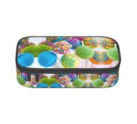 Liulannq Coloré Candy Trousse à crayons avec compartiment de grande capacité