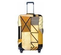 Liulannq Housse de protection en bois rustique hautement élastique qui décore et protège votre valise de la poussière et des rayures., Noir , L
