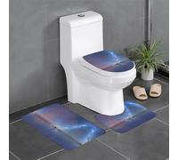 Liulannq Looking Up Alone Lot de 3 tapis antidérapants en flanelle, doux et doux pour la peau, absorbant et antidérapant, facile à entretenir. Profitez de chaque seconde de chaleur.