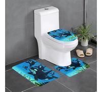 Liulannq Lot de 3 tapis antidérapants en flanelle, doux et doux pour la peau, absorbant et antidérapant, facile à entretenir. Profitez de chaque seconde de chaleur.