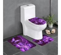 Liulannq Lot de 3 tapis antidérapants en flanelle, doux et doux pour la peau, absorbants et antidérapants, faciles à entretenir. Profitez de chaque seconde de chaleur.