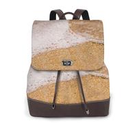 Liulannq Love Heart Beach Sac à dos en cuir pour femme