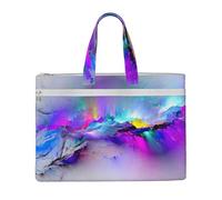 Liulannq Northern Lights - Sacs à main portables en toile pour bureau et affaires, kits d'étude, sacs de rangement, super durables.