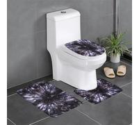 Liulannq Purple Sky Galaxy Lot de 3 tapis antidérapants en flanelle, doux et doux pour la peau, absorbant et antidérapant, facile à entretenir. Profitez de chaque seconde de chaleur.