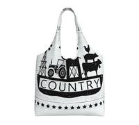 Liulannq Sac à main en toile colorée pour tracteur de moulin à vent, sac à main coloré respectueux de l'environnement pouvant être réutilisé, super durable et lavable.
