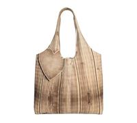 Liulannq Sac en toile en forme de cœur en bois à une épaule, sac à main coloré respectueux de l'environnement peut être réutilisé, super durable et lavable.